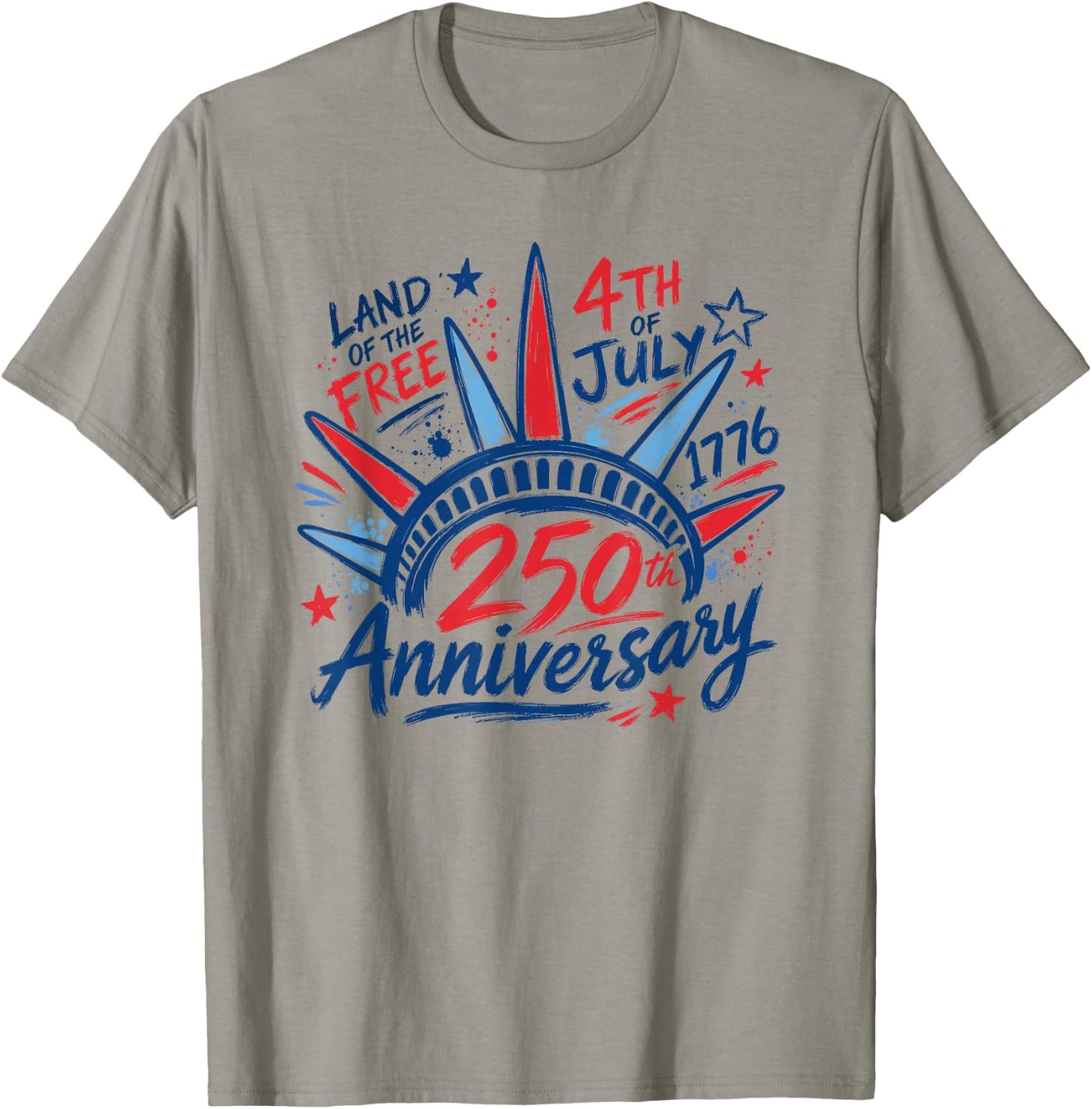 4th of July Statue of Liberty 1776 250th Anniversary Women T-Shirt - T-Shirt | Sand