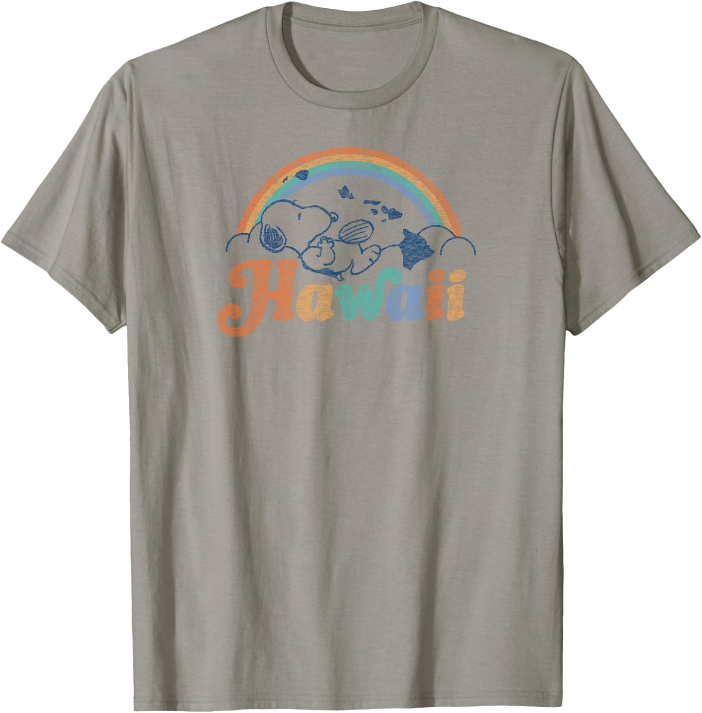 Peanuts - Snoopy Hawaii USA Rainbow T-Shirt - T-Shirt | Sand