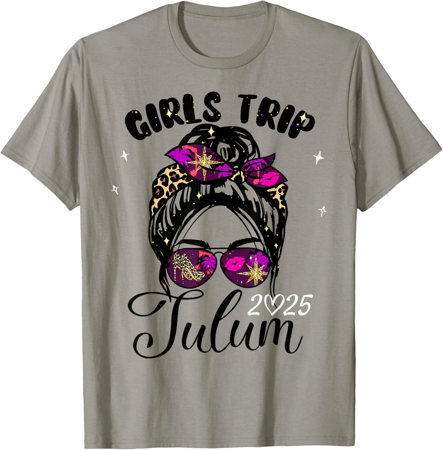 Girls Trip Tulum 2025 Vacation Weekend Birthday Squad T-Shirt - T-Shirt | Sand