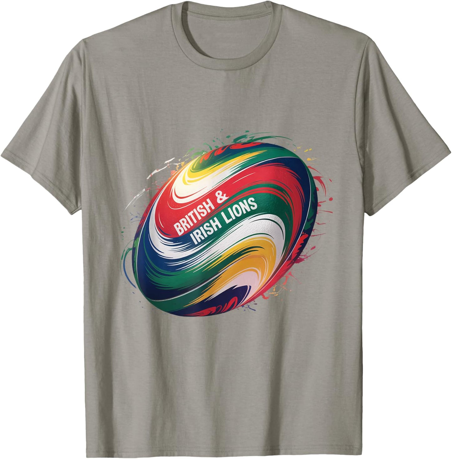 Rugby Lions British Rugby Lions UK Flag Rugby Kids Boys T-Shirt - T-Shirt | Sand