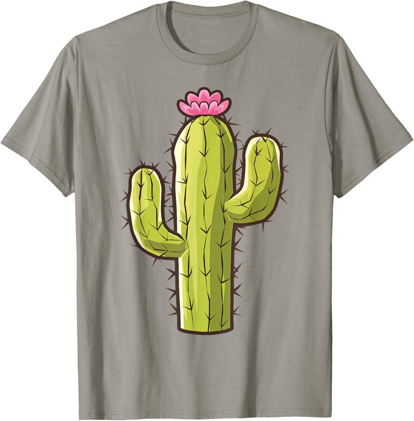 Cactus Costume for Adults Kids Men Women , Green, S T-Shirt - T-Shirt | Sand