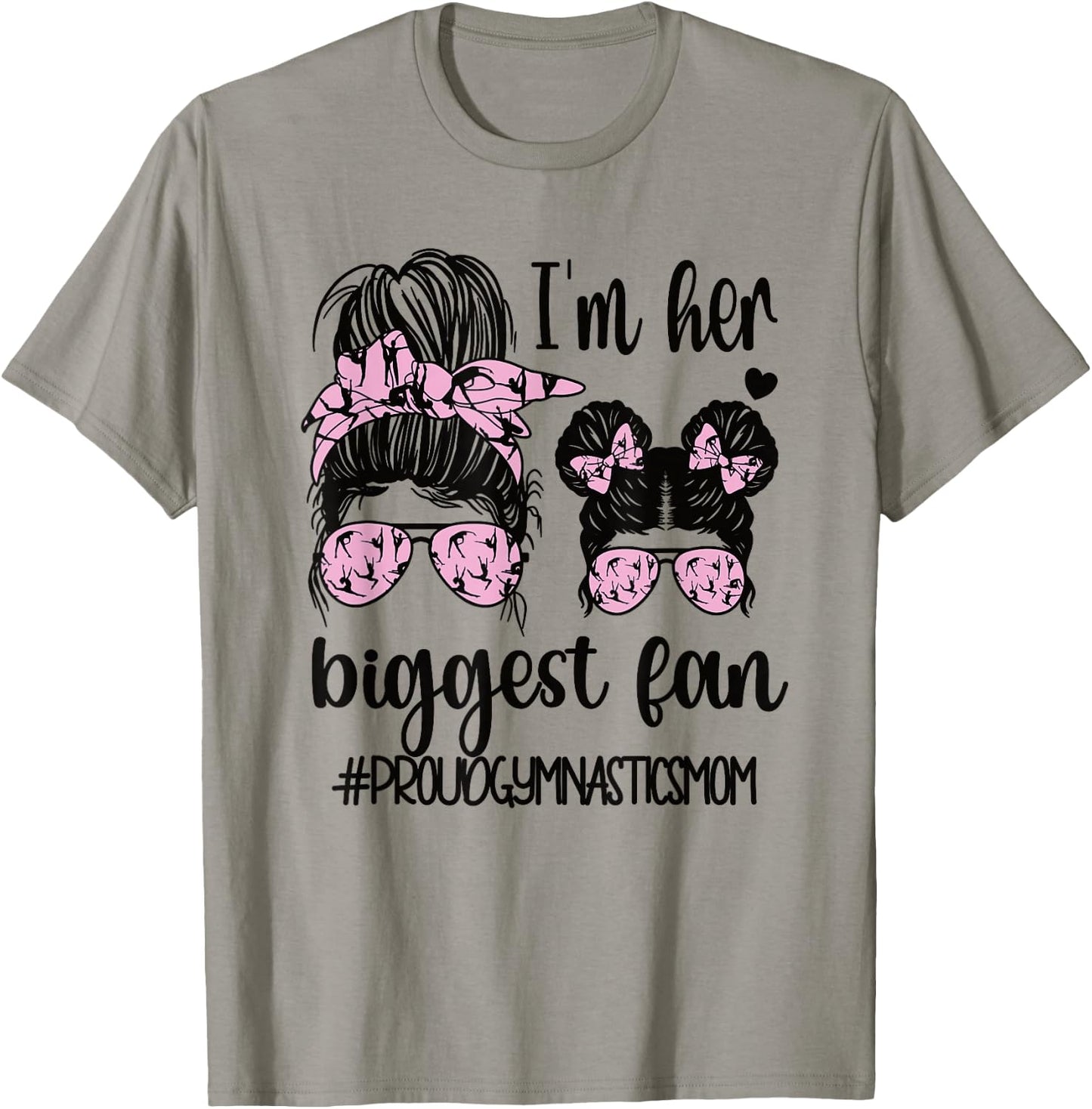 Proud Gymnastics Mom of A Gymnast Mama Small T-Shirt - T-Shirt | Sand