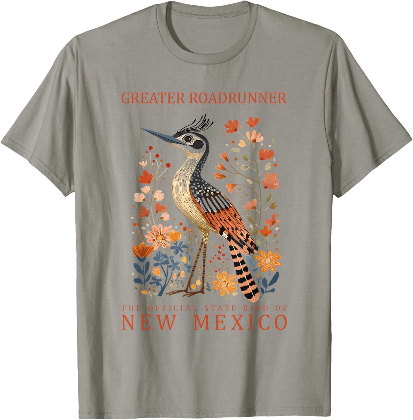 New Mexico Greater Roadrunner State Bird Art T-Shirt - T-Shirt | Sand