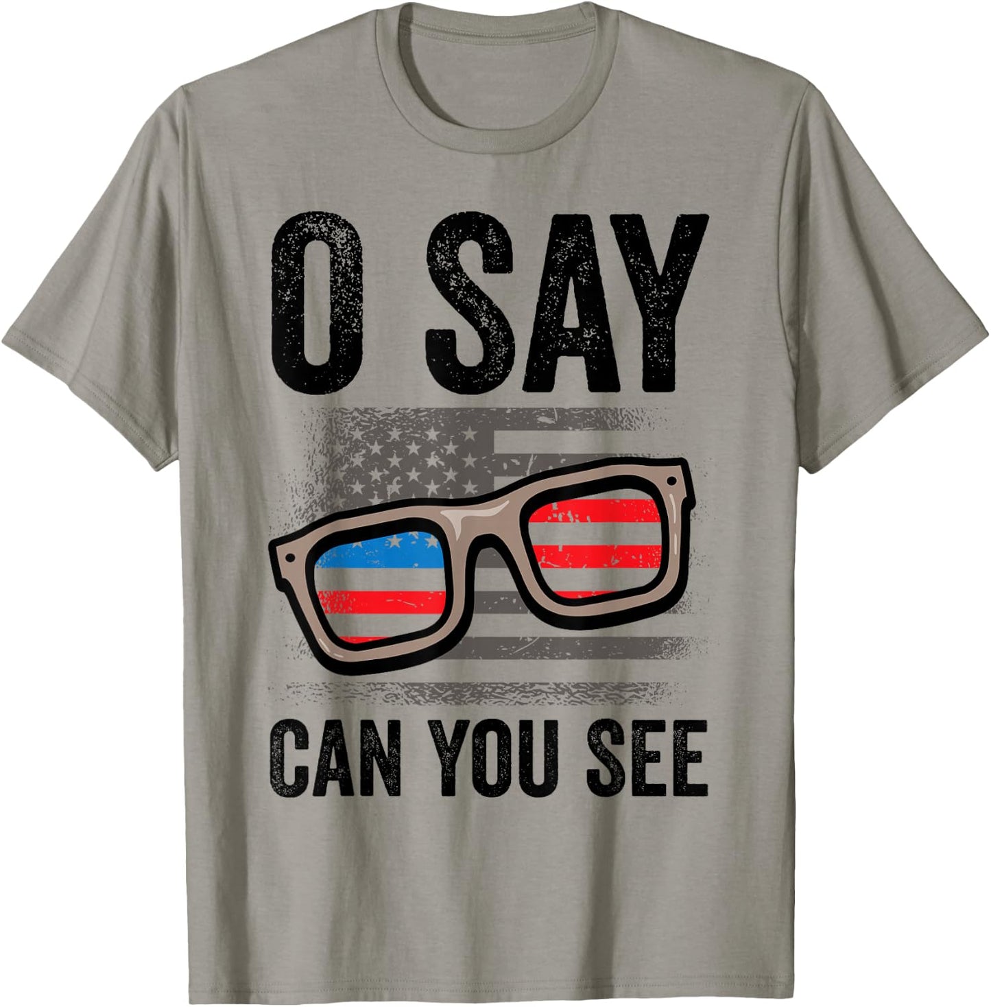 Ophthalmologist O Say Can You See 4th Of July Optician T-Shirt - T-Shirt | Sand