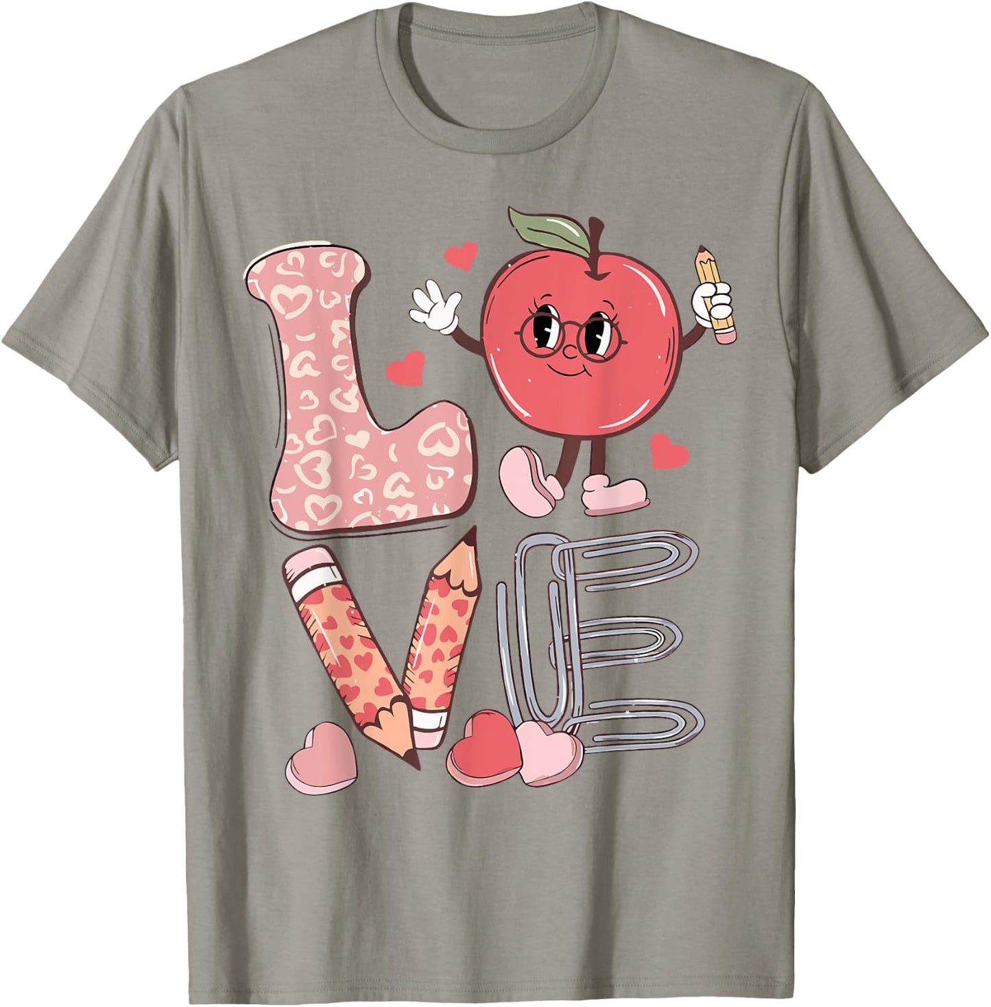 Funny Teacher Valentine's Day Teaching Students T-Shirt - T-Shirt | Sand
