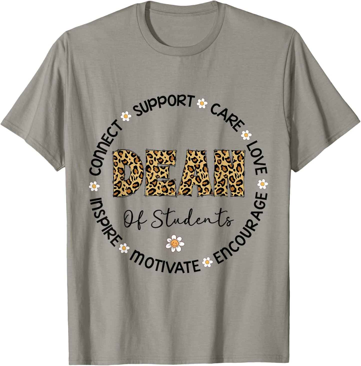 Leopard Dean Of Students Appreciation Week Goes Back To School T-Shirt - T-Shirt | Sand