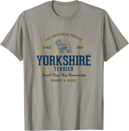 Retro Styled Yorkshire Terrier Vintage T-Shirt - T-Shirt | Sand