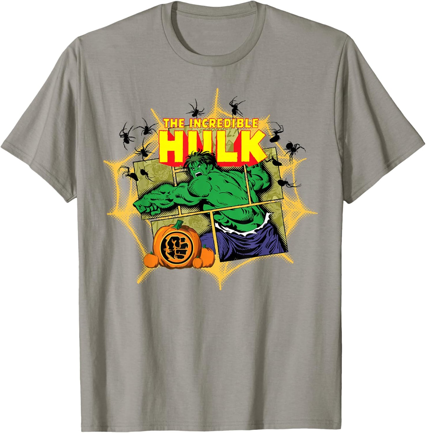Marvel The Incredible Hulk Comic Panels Halloween T-Shirt - T-Shirt | Sand