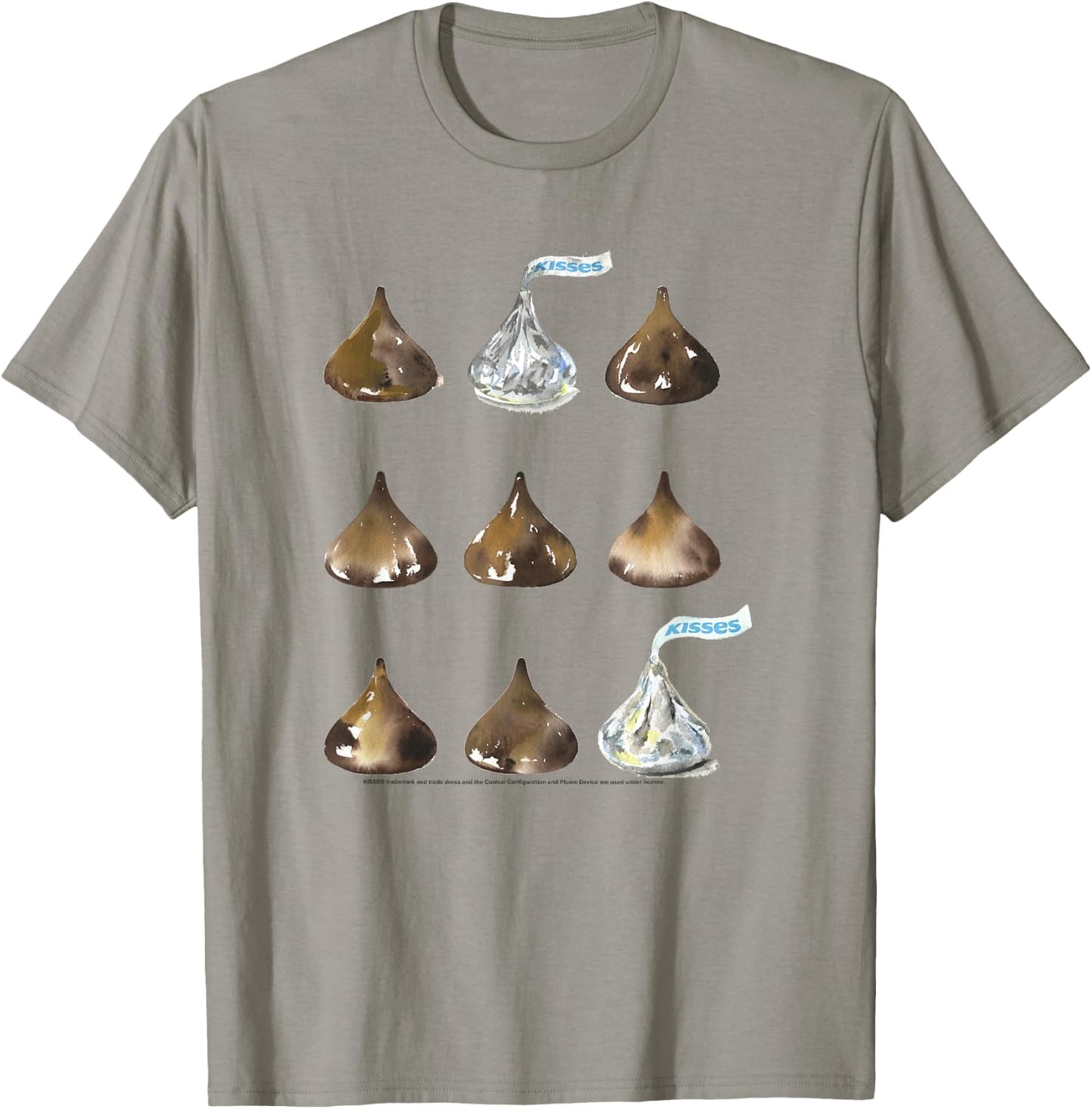 Hershey's Kisses Multiple Grid Design T-Shirt - T-Shirt | Sand