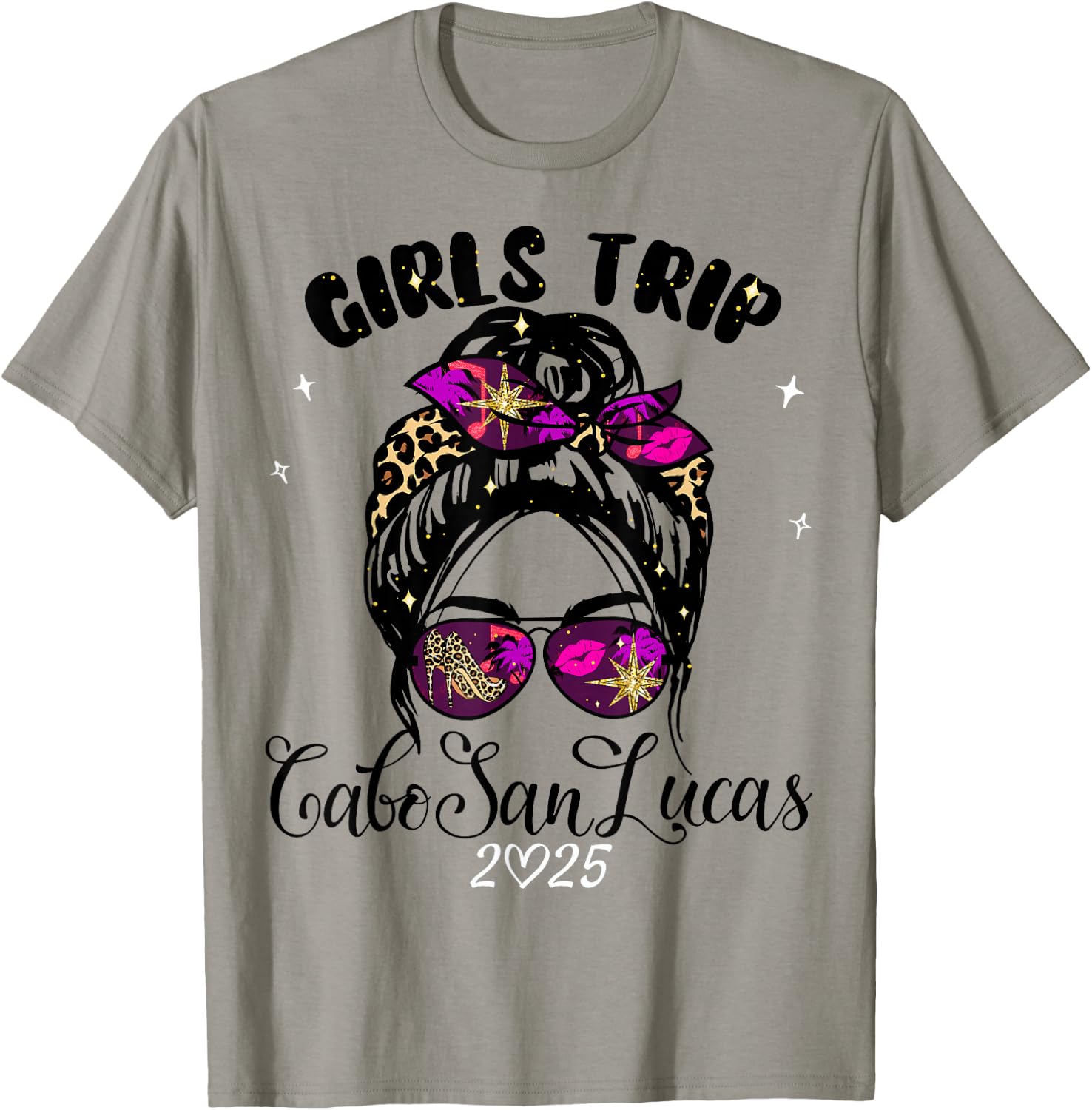 Girls Trip Cabo San Lucas 2025 Weekend Birthday Squad T-Shirt - T-Shirt | Sand
