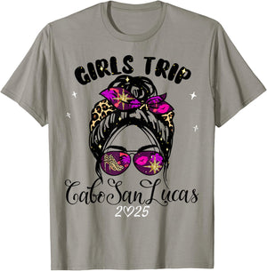 Girls Trip Cabo San Lucas 2025 Weekend Birthday Squad T-Shirt - T-Shirt | Sand