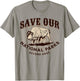 Save Our National Parks Defund DOGE Resist Bison ALT US T-Shirt - T-Shirt | Sand