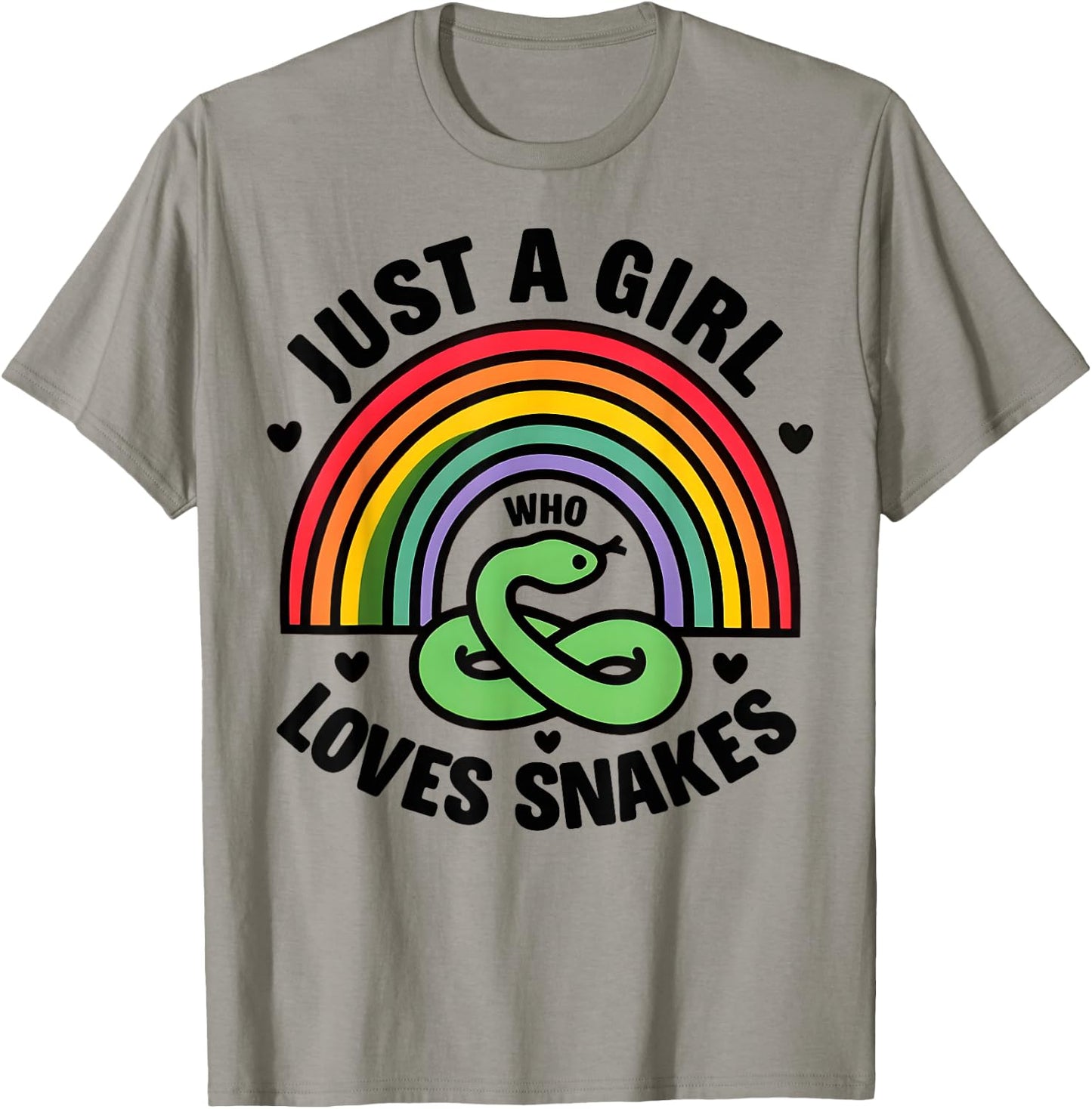 Girl Snake I Women Snake Lover I Snake T-Shirt - T-Shirt | Sand