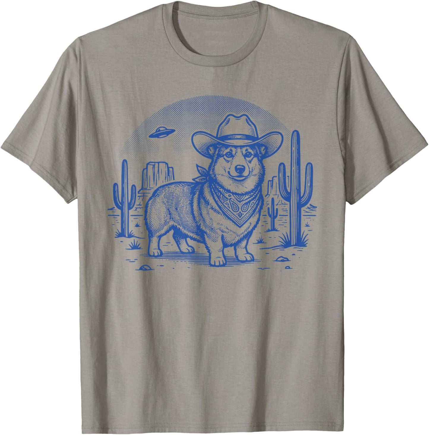 Cool Corgi Chien Cowboy Drôle T-Shirt - T-Shirt | Sand
