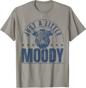 Scottish Highland Cow Just A Little Moody Highland Cows T-Shirt - T-Shirt | Sand