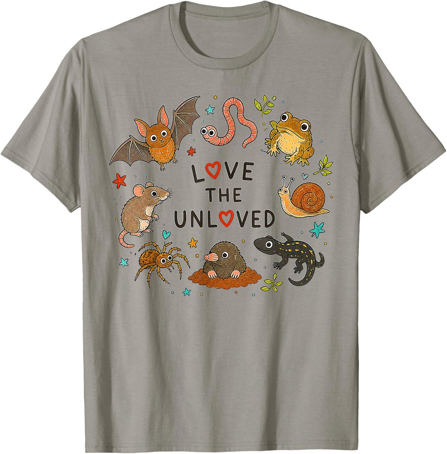 Love The Unloved, Cute Weird Animal T-Shirt - T-Shirt | Sand