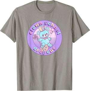 Clown School Dropout Pastel Goth Bear Teddy Clowncore Circus T-Shirt - T-Shirt | Sand