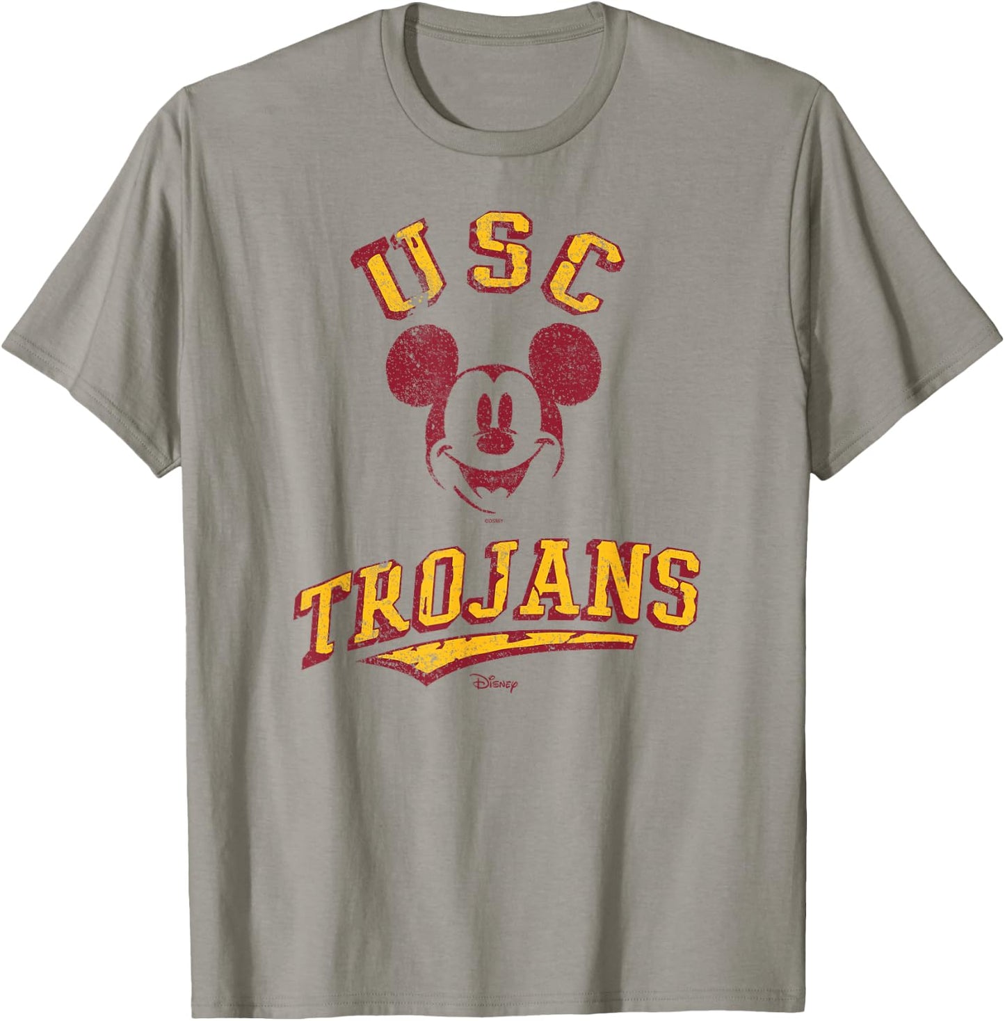 USC Trojans Mickey Mouse Retro White Officially Licensed T-Shirt - T-Shirt | Sand