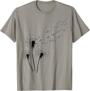Flower Dandelion Zebras Shirt for Zebra Lover | Zebra T-Shirt - T-Shirt | Sand