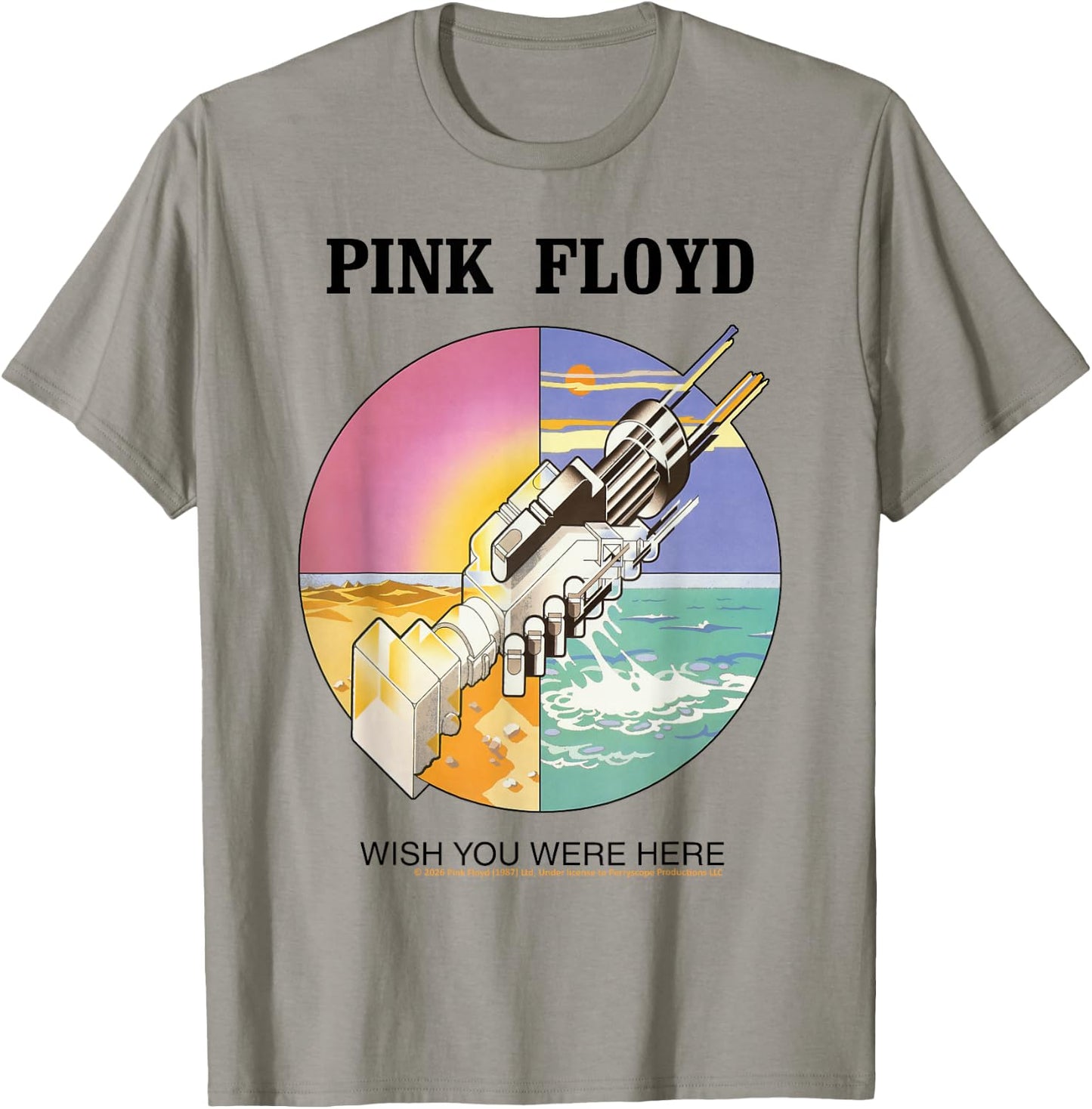 Pink Floyd Klassisches Album Wish You were Here T-Shirt - T-Shirt | Sand