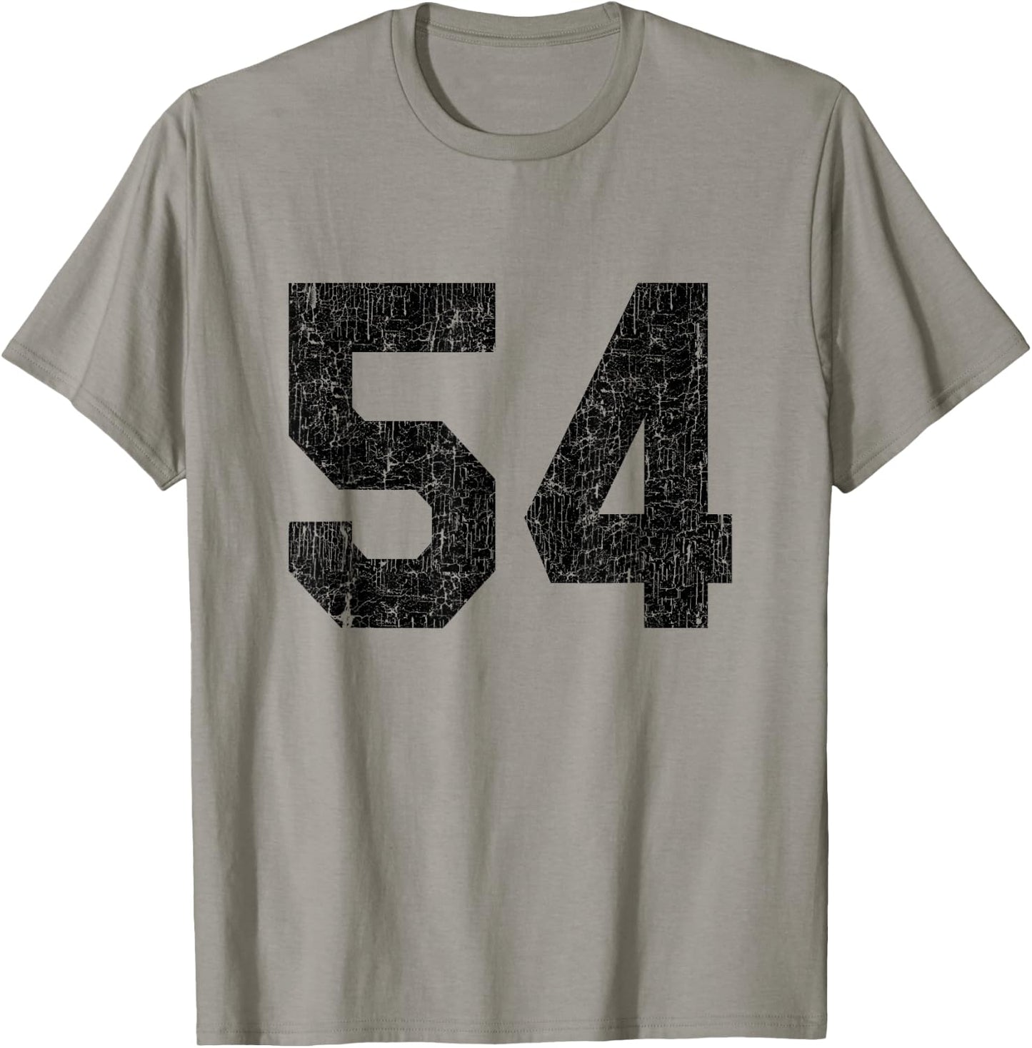 #54 Jersey Uniform Varsity Sports Number, 54th Birthday T-Shirt - T-Shirt | Sand