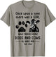 Once Upon A time There Was a Girl Loved Dogs and Cows Funny T-Shirt - T-Shirt | Sand