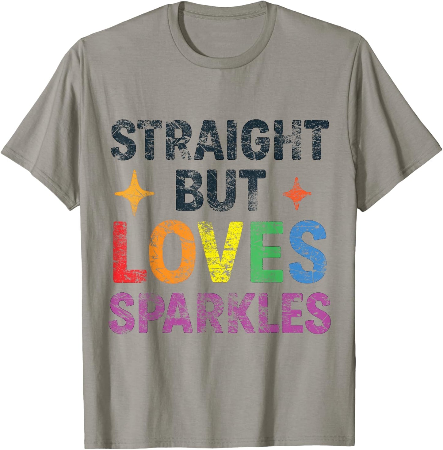Ally AF Straight Ally LGBTQIA+ Vintage T-Shirt - T-Shirt | Sand