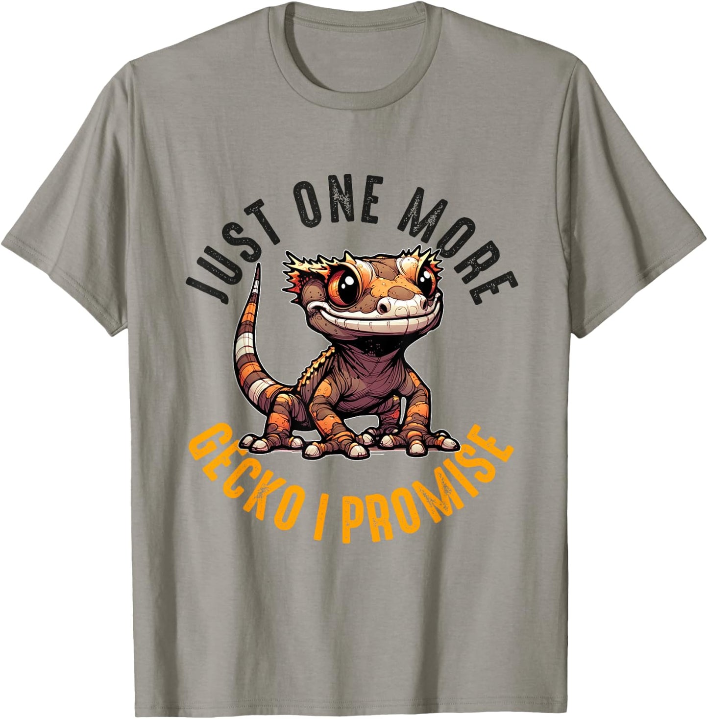 Crested Gecko Men Women Lizard Eyelash Gecko Herpetologist T-Shirt - T-Shirt | Sand