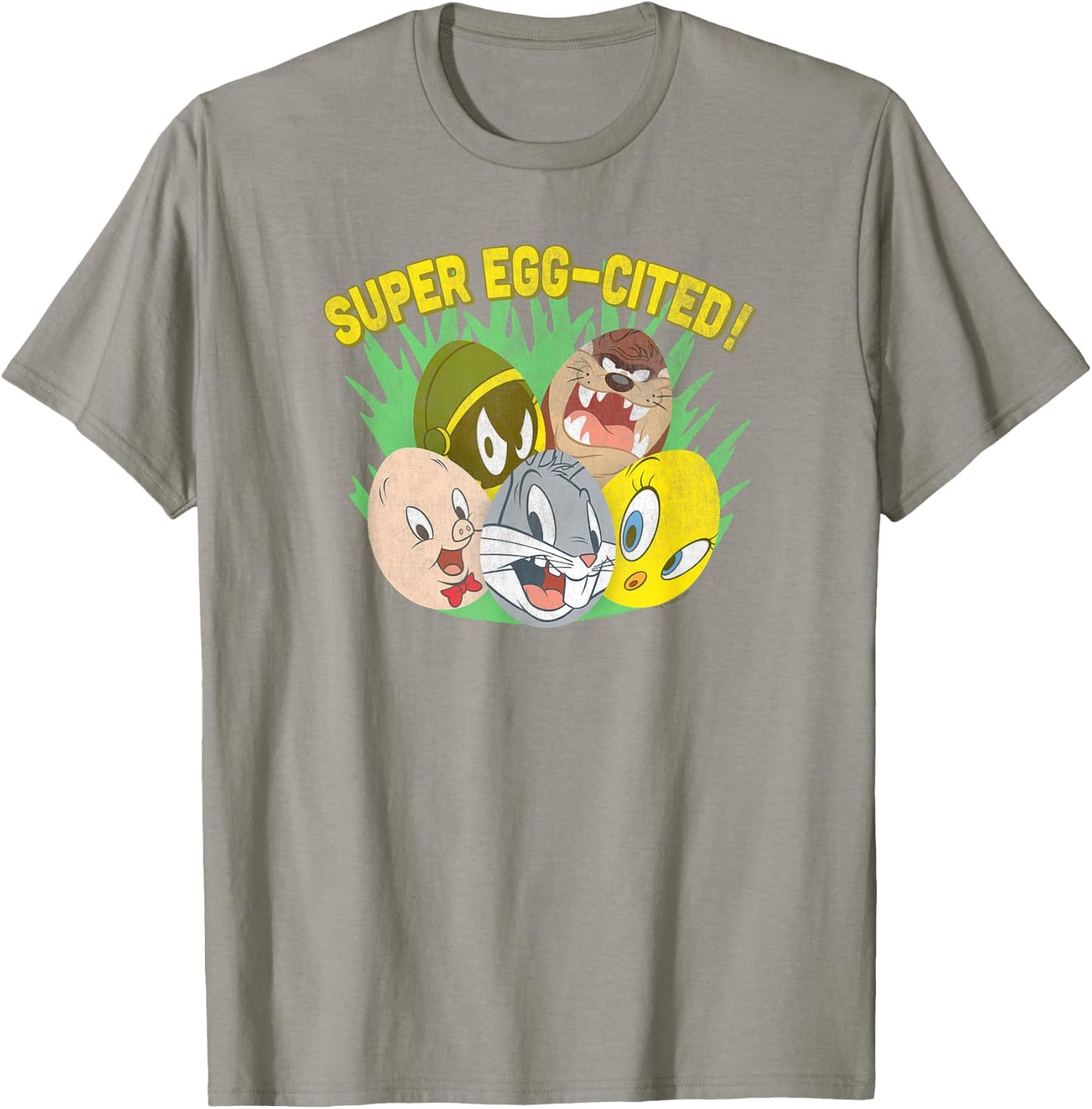 Looney Tunes Easter Super Egg-Cited! Spring Portraits T-Shirt - T-Shirt | Sand