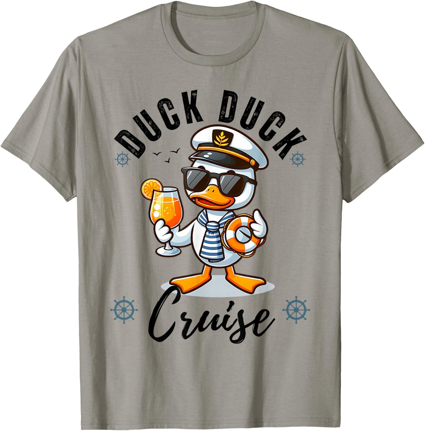 Duck Duck Cruise Family Matching Cruise Cute Group Summer T-Shirt - T-Shirt | Sand