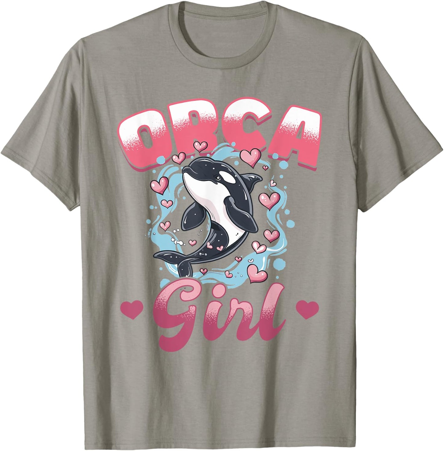 Funny Orca Animal Orca Girl T-Shirt - T-Shirt | Sand