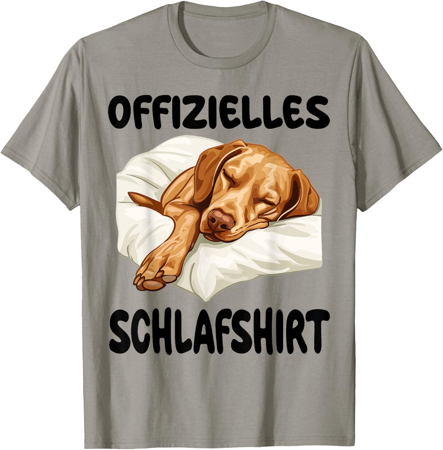 Funny Magyar Vizsla Official Sleep Shirt Nightdress , White T-Shirt - T-Shirt | Sand