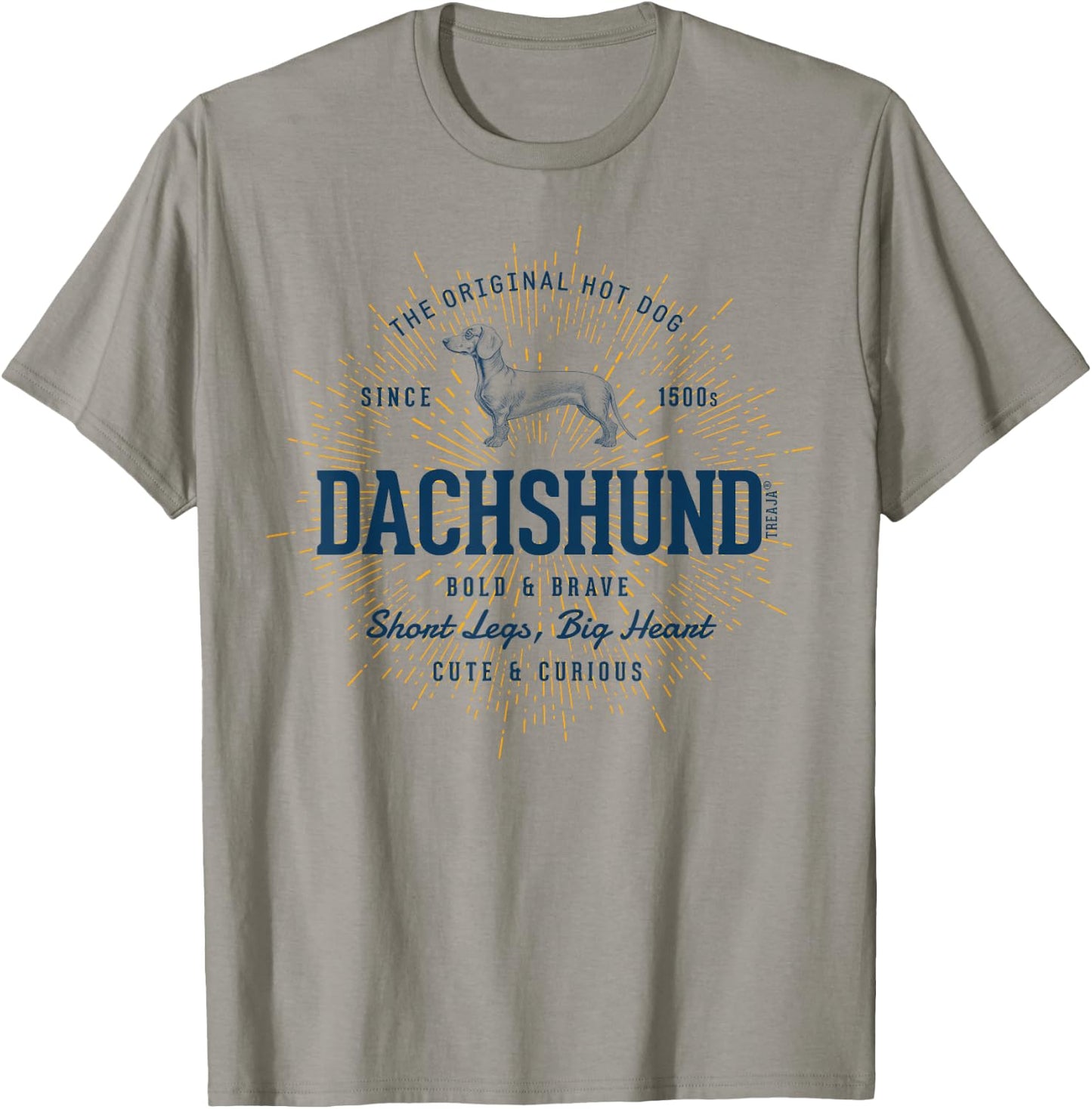 Retro Styled Dachshund Vintage T-Shirt - T-Shirt | Sand