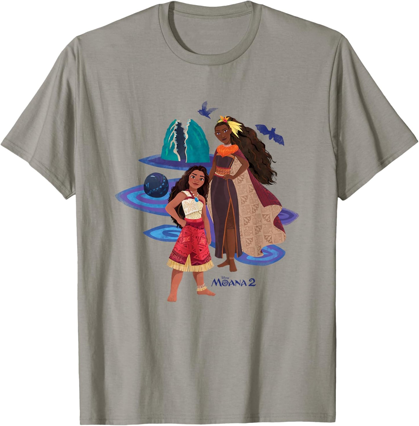 Disney Moana 2 Matangi Mysterious Oceania Group Shot , white, S T-Shirt - T-Shirt | Sand