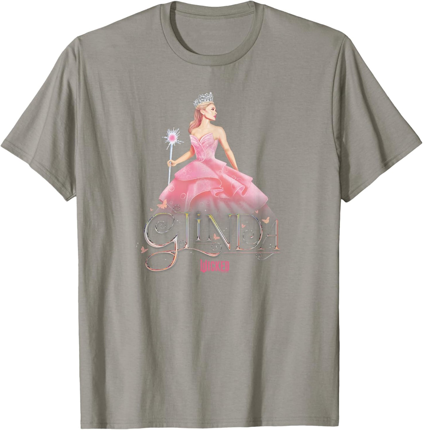 Wicked Glinda Elegant Pose , white, S T-Shirt - T-Shirt | Sand