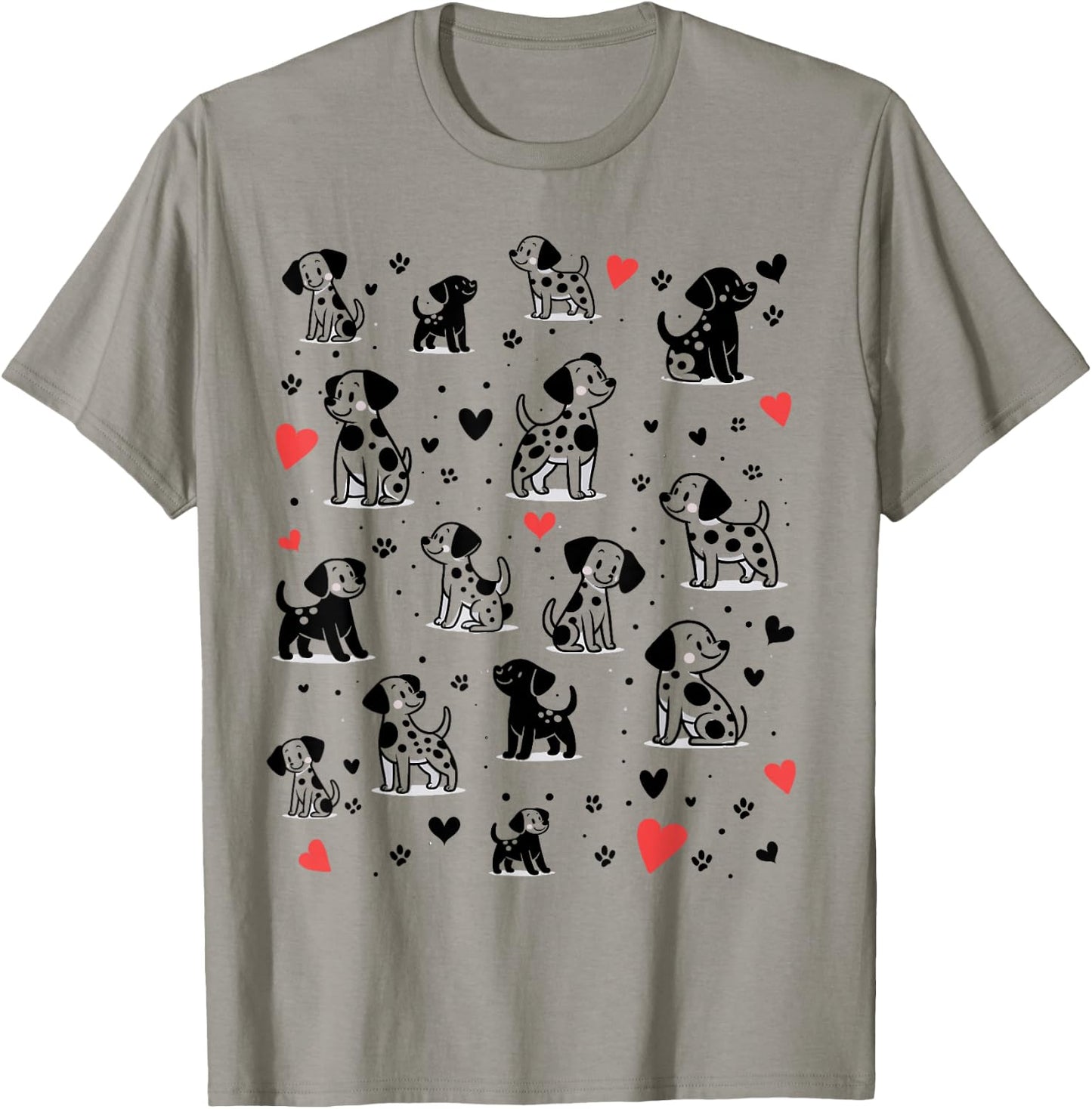 Spotted White With Black Polka Dots Dalmatian Puppies Kids T-Shirt - T-Shirt | Sand