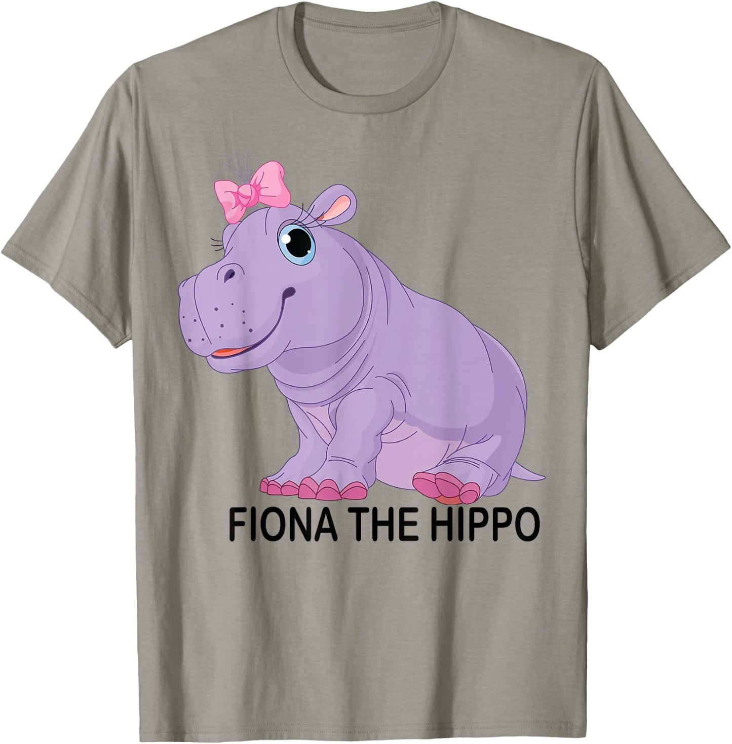 Fiona-The Hippo T-Shirt - T-Shirt | Sand