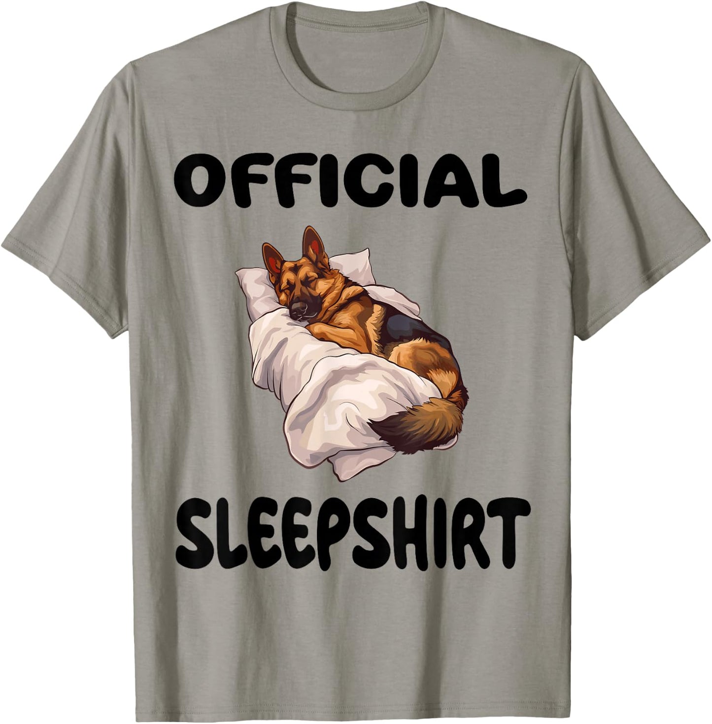 German Shepherd Dog Official Sleepshirt Pajamas Nightgown T-Shirt - T-Shirt | Sand