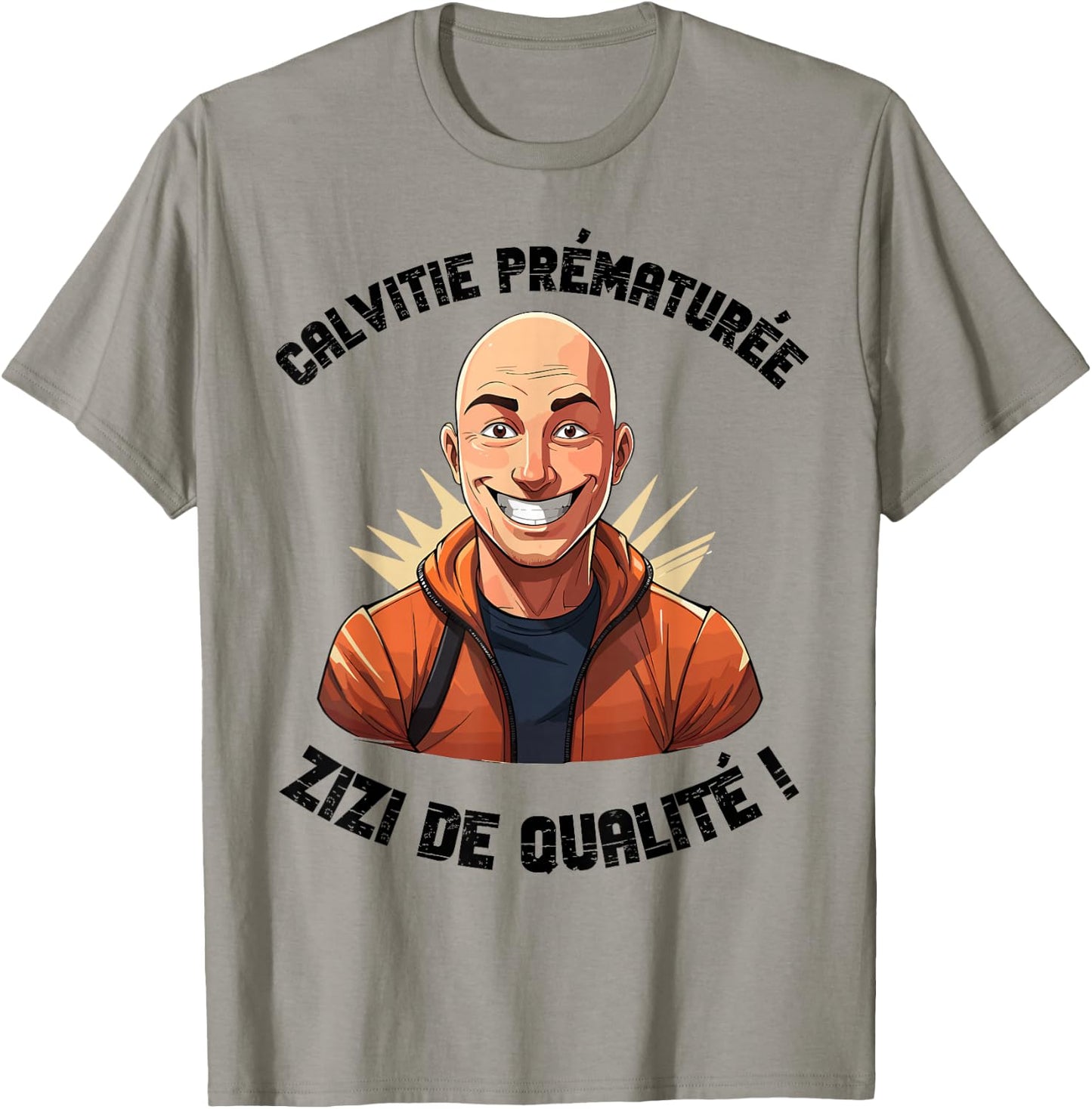 Man Humor Bald Bald Hair Gift Bald T-Shirt - T-Shirt | Sand