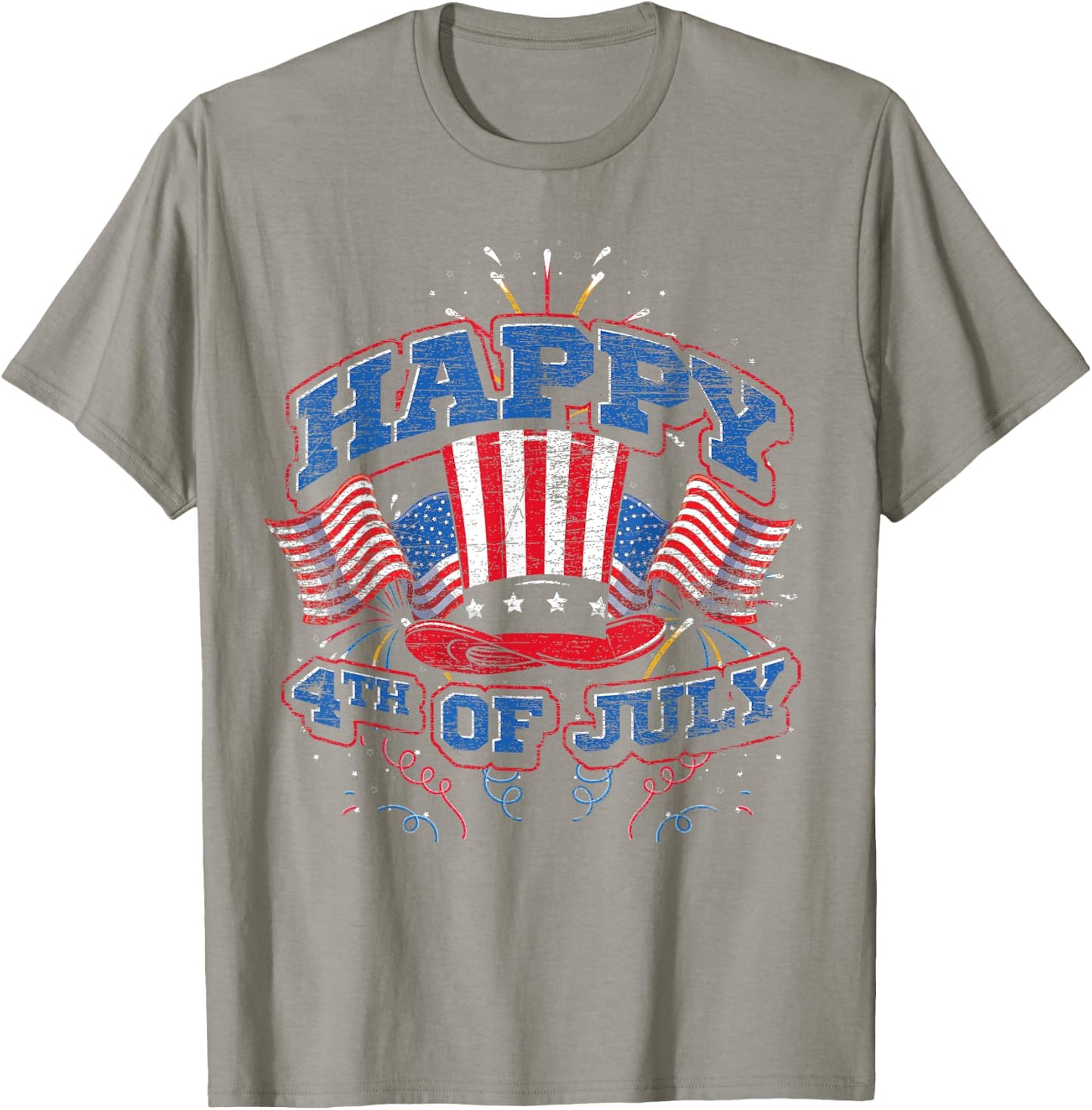 Happy 4th Of July US Flag Liberty American 4th Of July T-Shirt - T-Shirt | Sand
