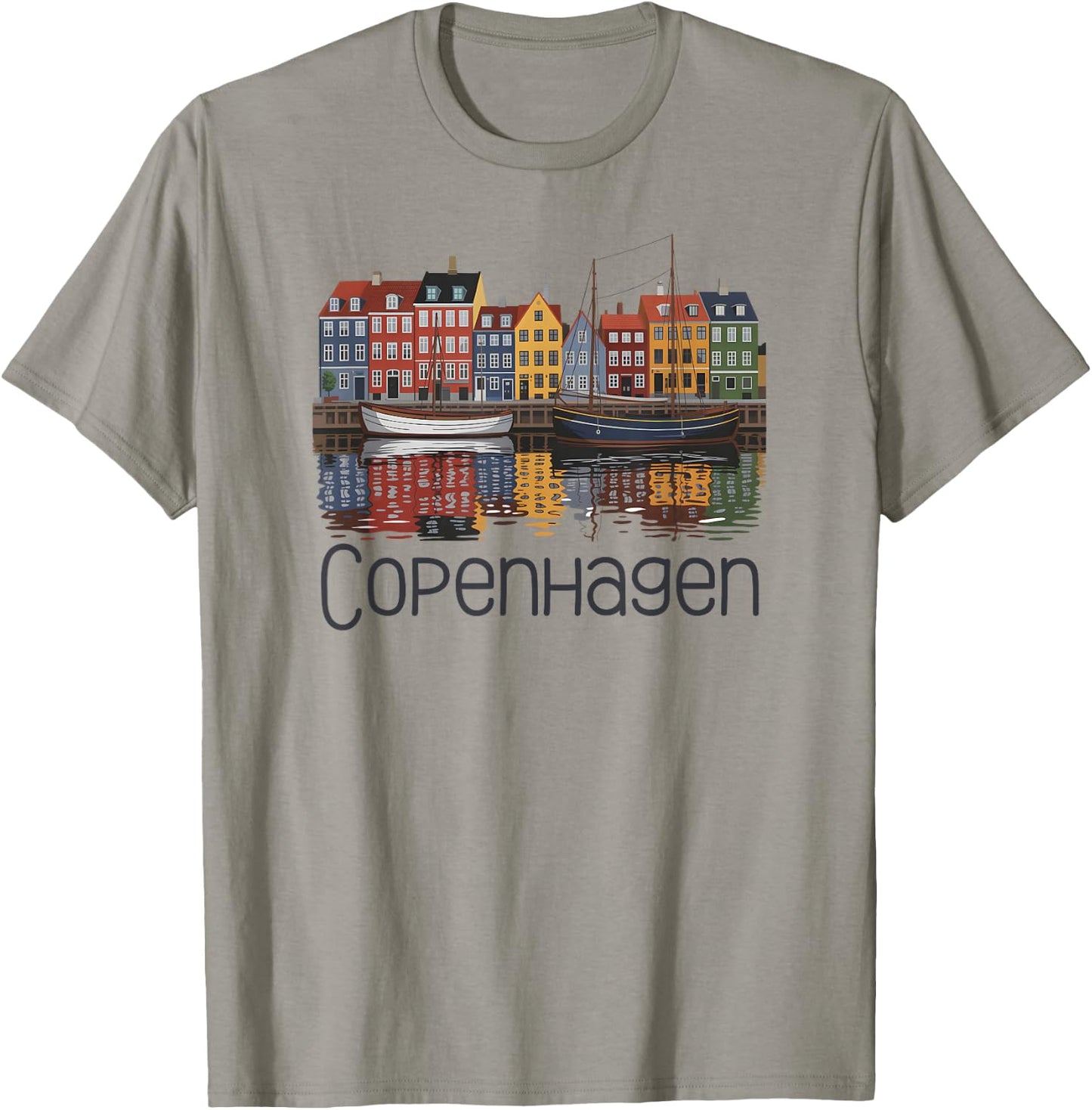 Copenhagen Denmark Sketch Souvenir/Copenhagen T-Shirt - T-Shirt | Sand
