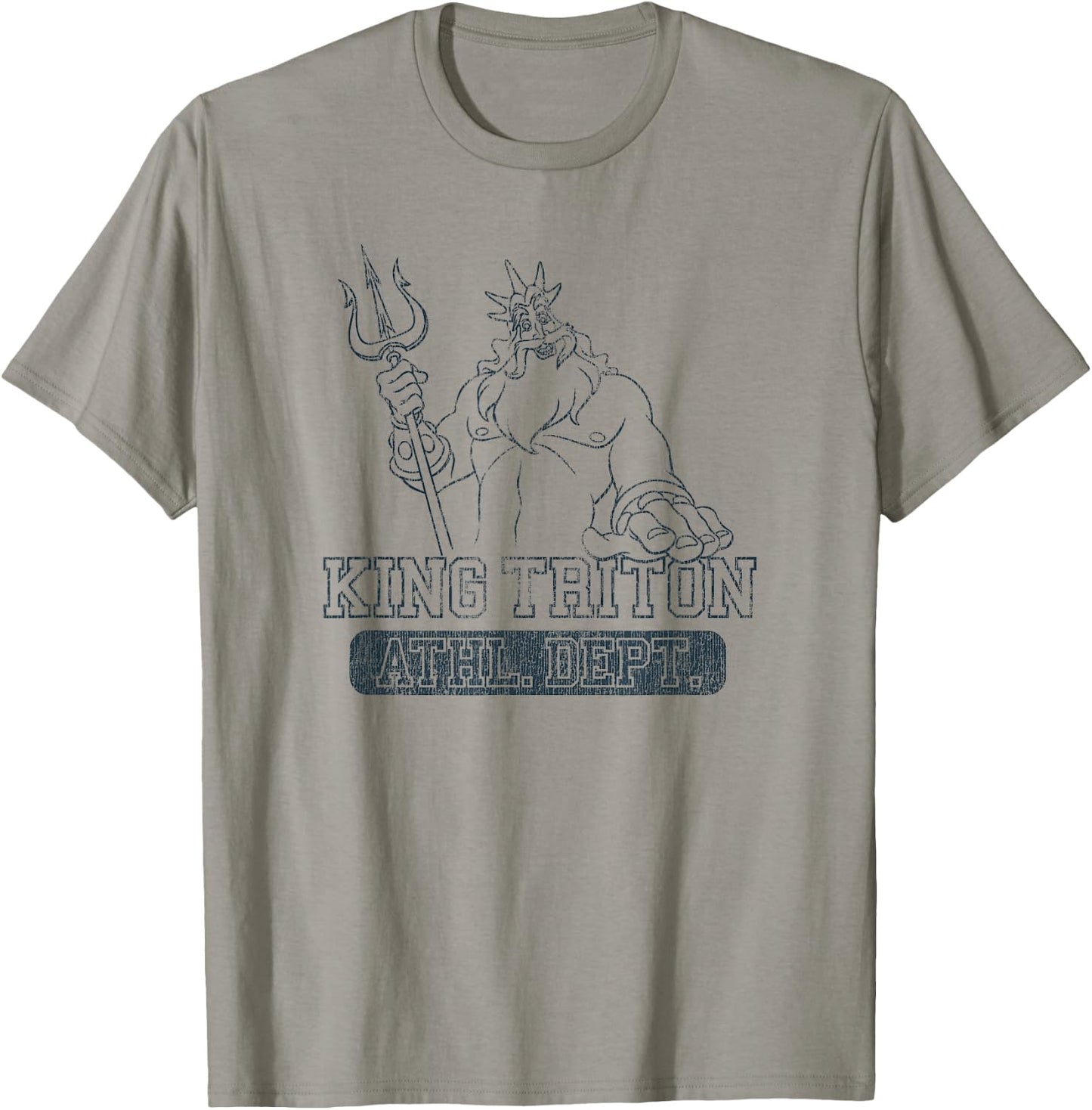 Disney The Little Mermaid King Triton Athletic Collegiate T-Shirt - T-Shirt | Sand