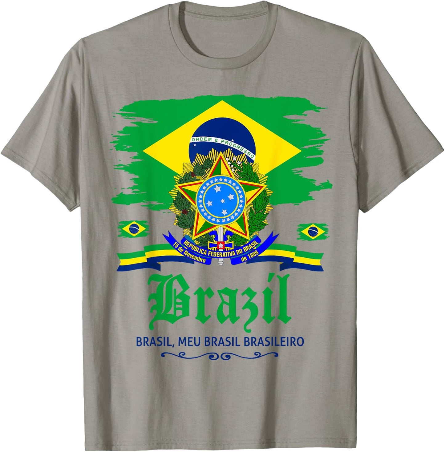 Brazil Flag - Outfit Idea - Brazilian Flag , Yellow, S T-Shirt - T-Shirt | Sand