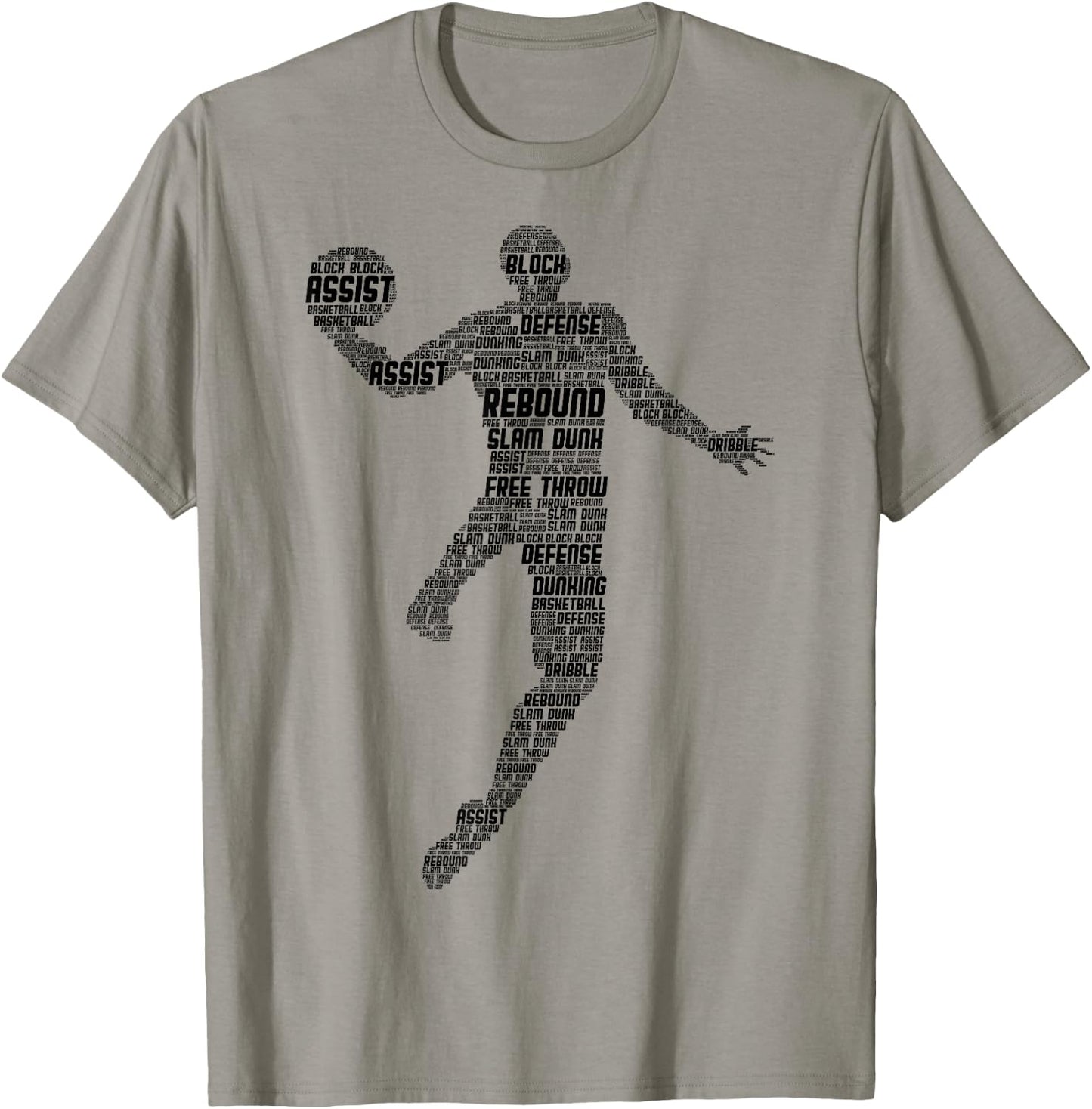 Basketball Basketball Boys' Men's Children's , White T-Shirt - T-Shirt | Sand