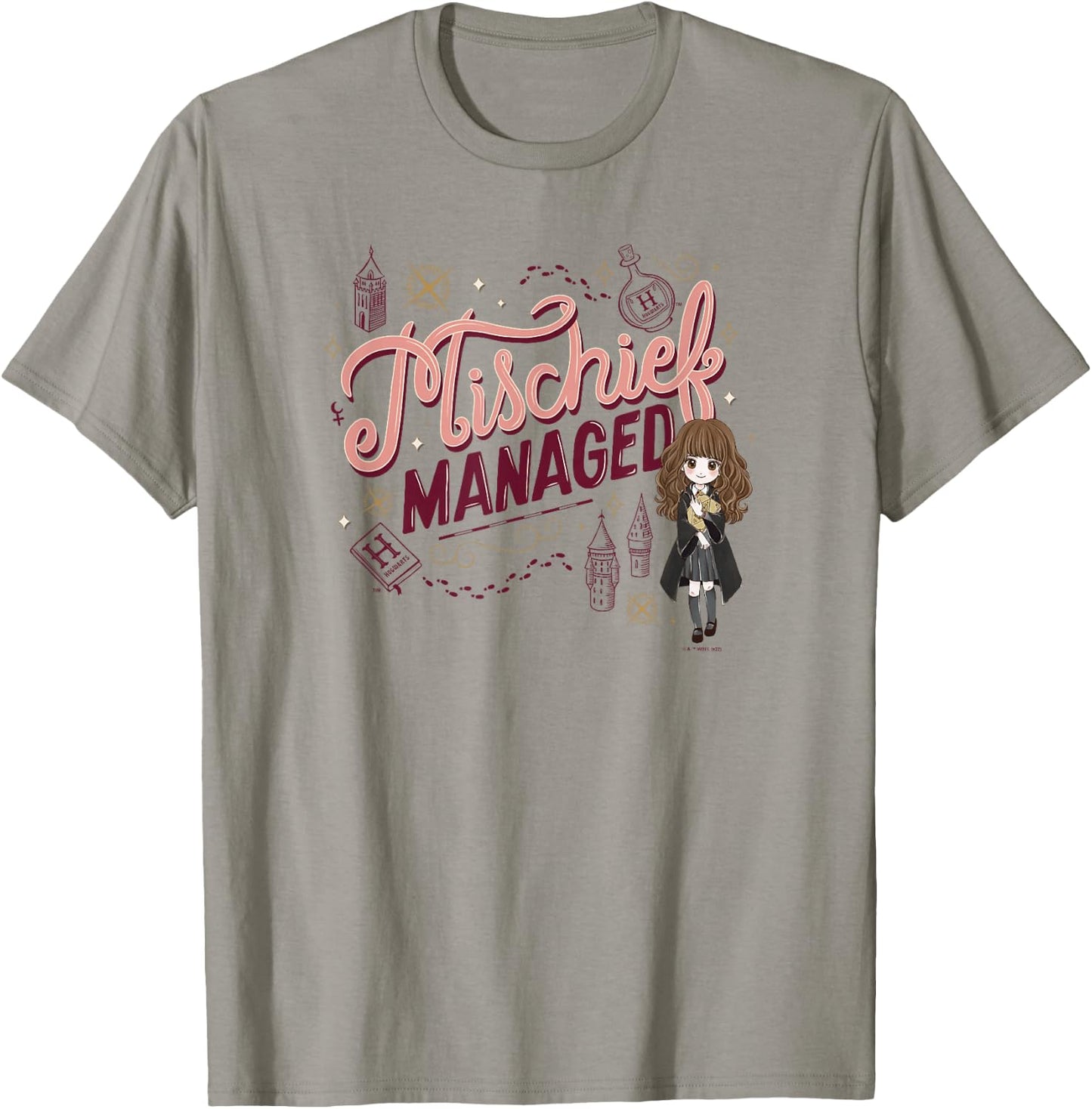 Harry Potter: Deathly Hallows 2 Hermione Mischief Managed T-Shirt - T-Shirt | Sand