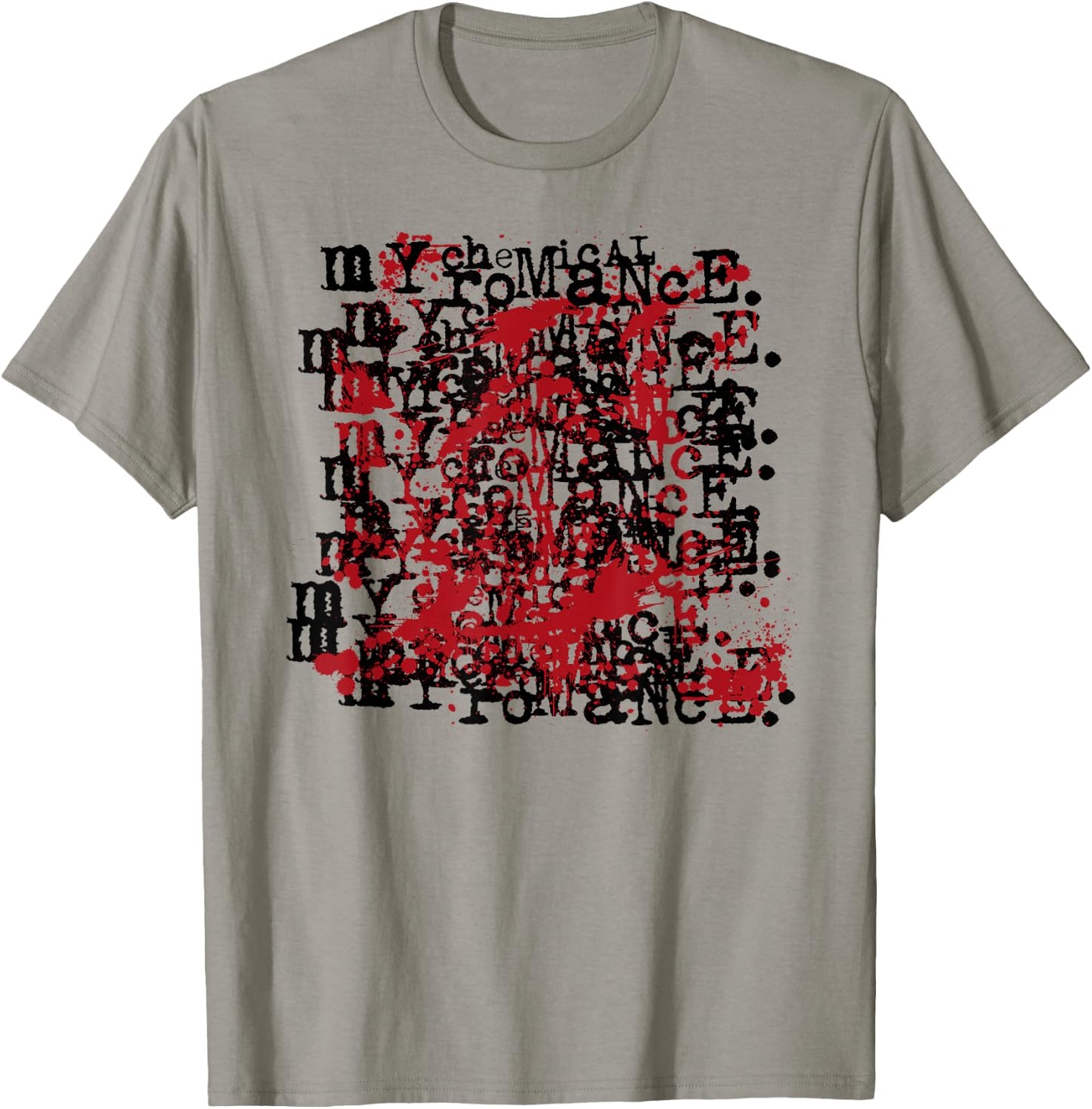 My Chemical Romance mit Revenge Logo On Repeat - Damen, Weiß, S, Kurzarm, Klassisch, -Erwachsene, Polyester 100% T-Shirt - T-Shirt | Sand