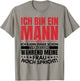 Ich Bin Ein Mann Kann Dinge Vergessen Lustige Spruch Geschen T-Shirt - T-Shirt | Sand