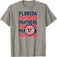 Florida Panthers Repeat Heather Gray Officially Licensed T-Shirt - T-Shirt | Sand