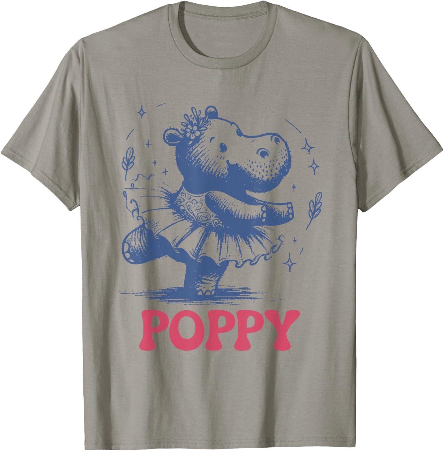 Poppy the Baby Pygmy Hippo. Richmond. I Love Poppy T-Shirt - T-Shirt | Sand