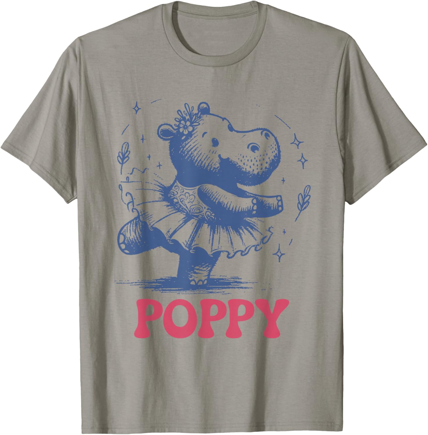 Poppy the Baby Pygmy Hippo. Richmond. I Love Poppy T-Shirt - T-Shirt | Sand
